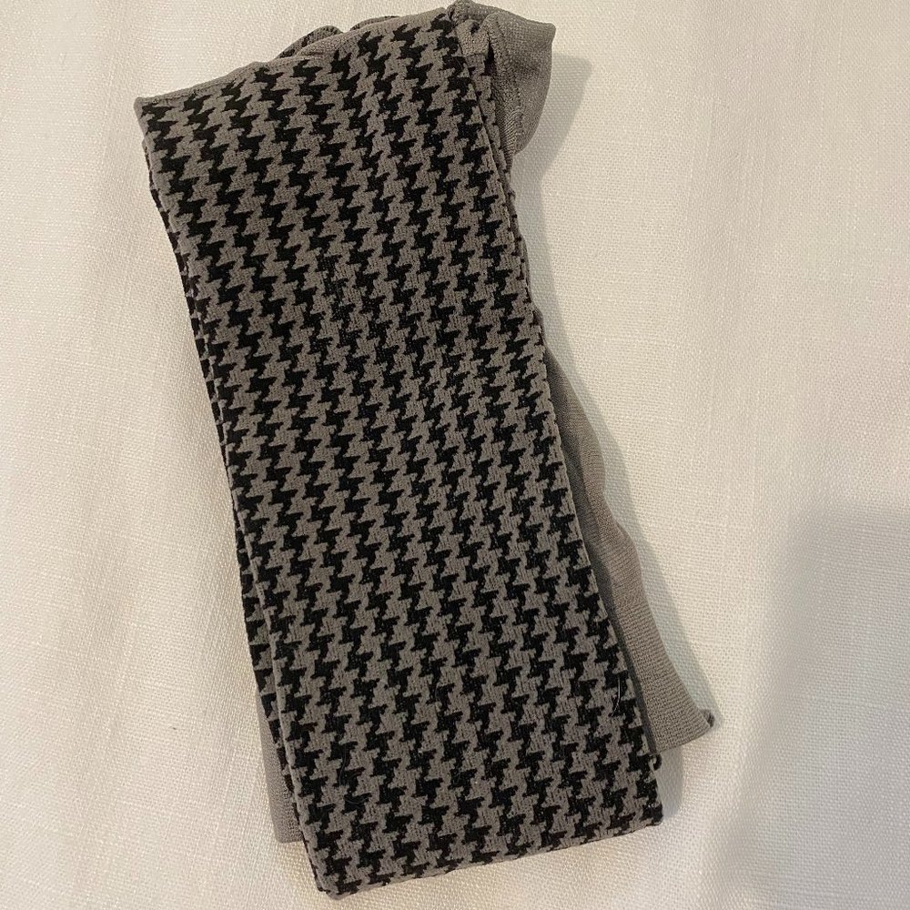 Express - Grey/Black Houndstooth Tights - Size S/M